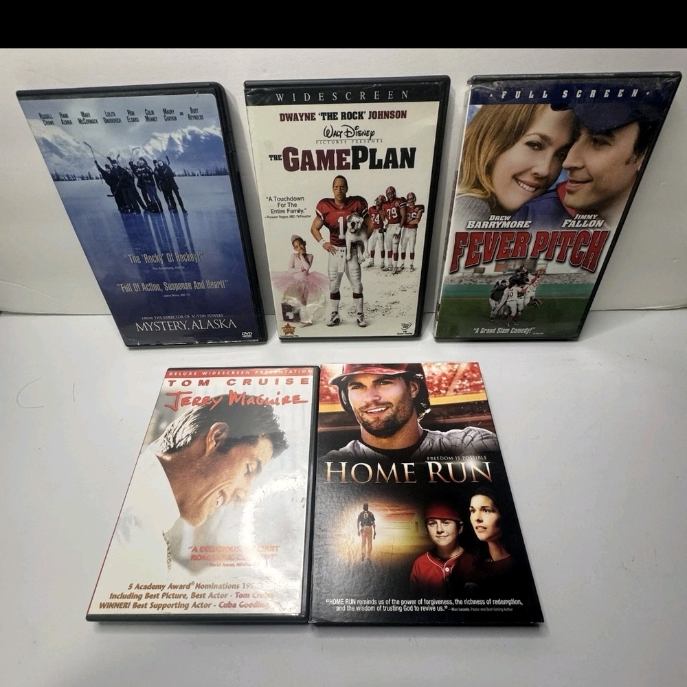 Feel Good Sports Movies Lot Of 5 DVD Pre-owned(VGC) Region1
